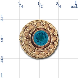 rk779 Blue Topaz Bracelet Slide 